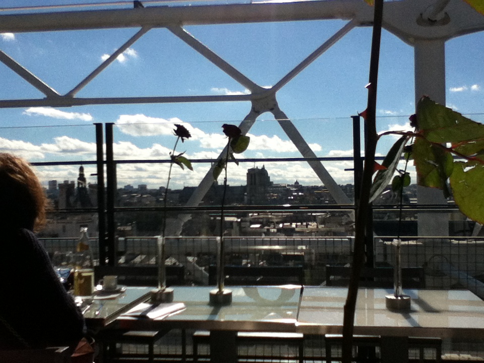 I very well might be having lunch at the top of the Centre Pompidou. 2013