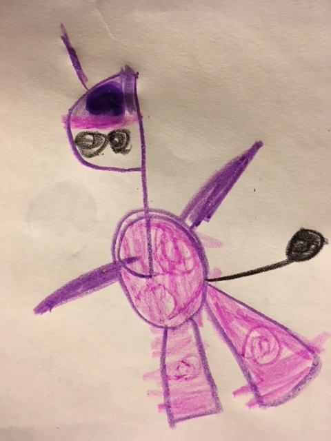 Cam agreed: instead of a purple cow he started with, he decided to go with flying Purple People Eater. Sounds good to me.
