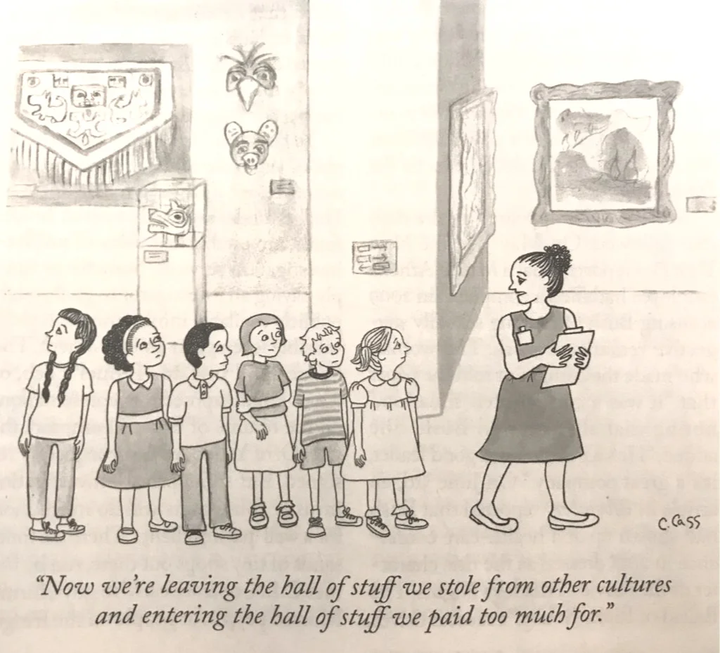 A New Yorker cartoon. Photo by Andrew Goldstein, faithful subscriber.