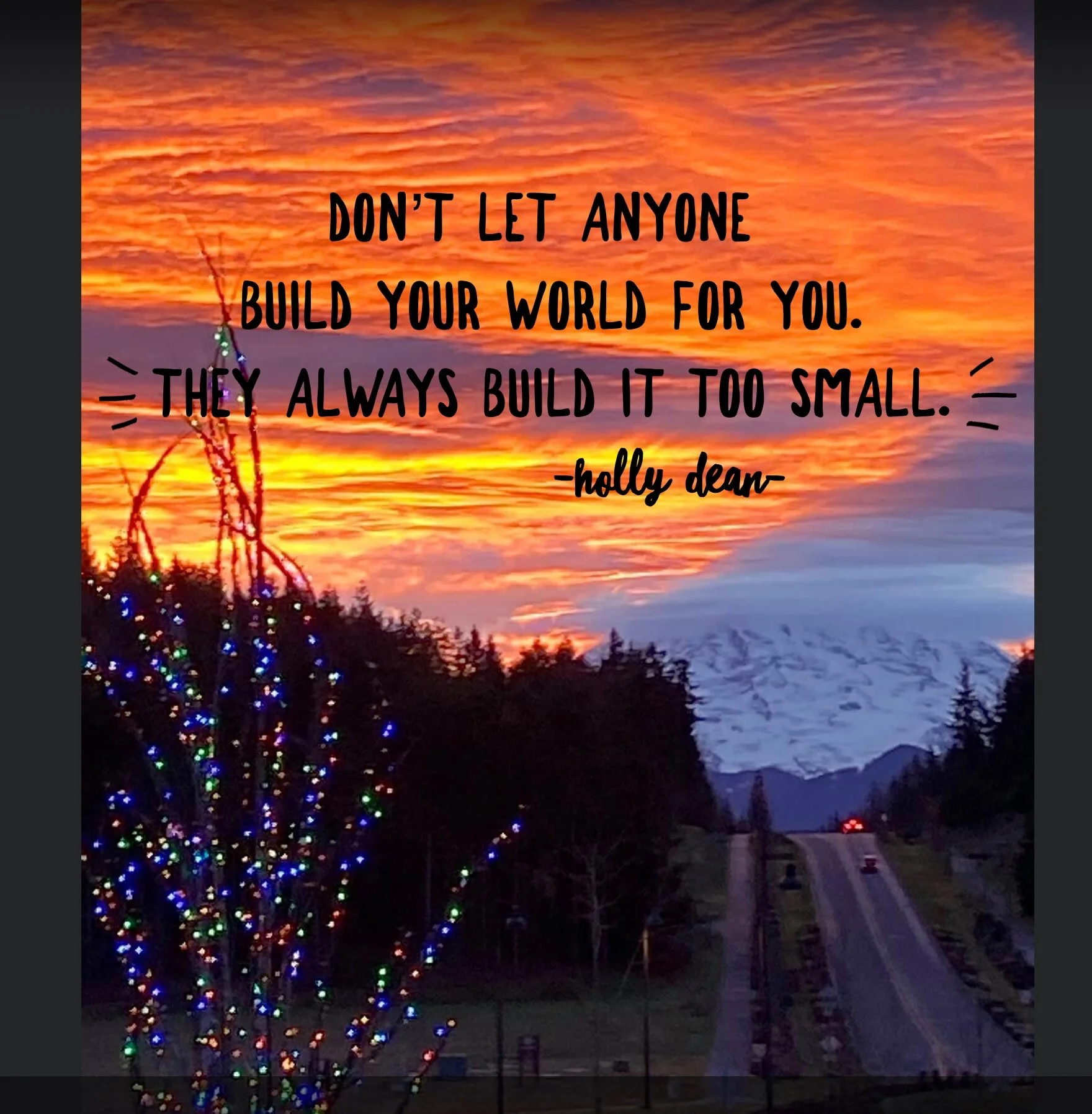 It's a line from A to strawberry pizza. 