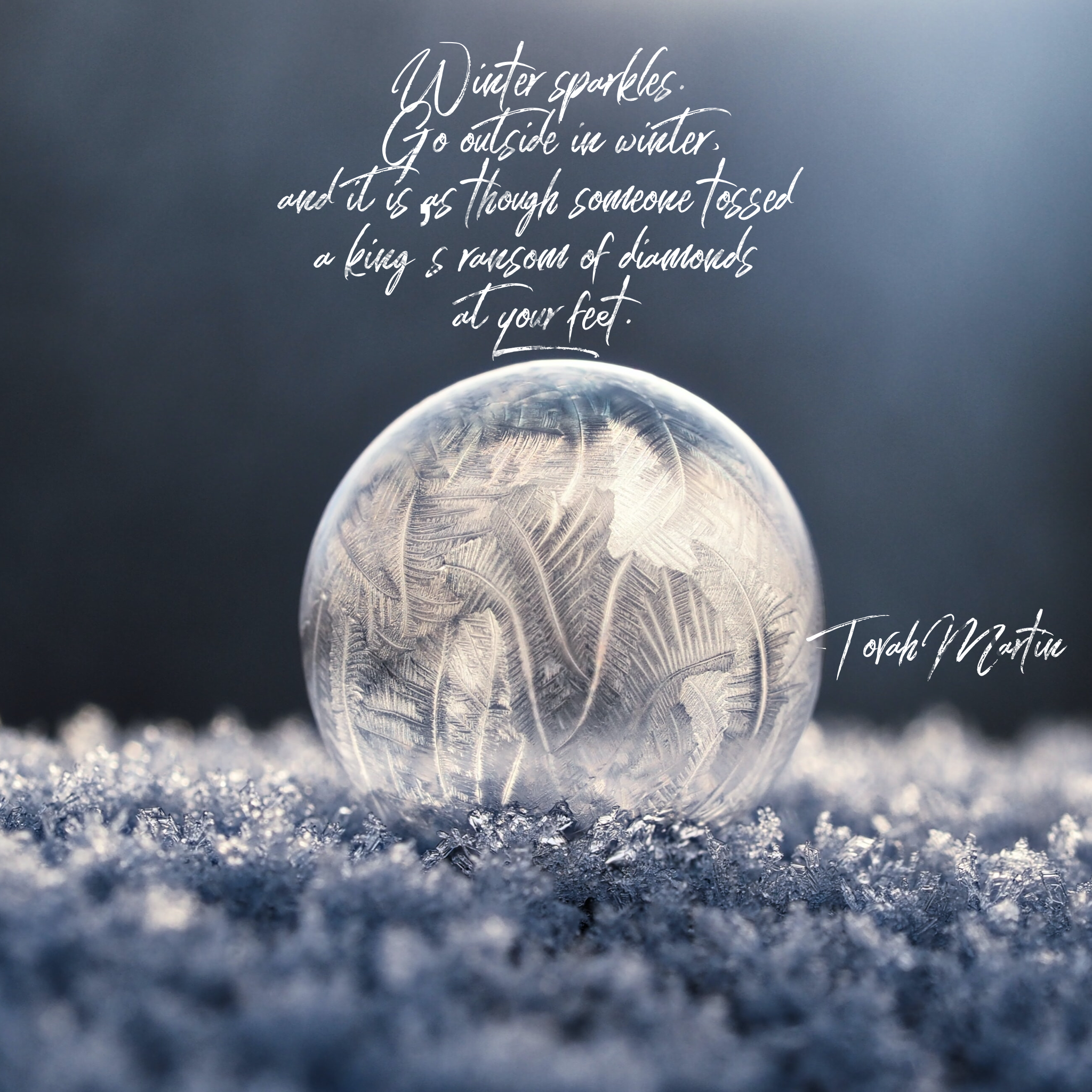 Greetings on this winter solstice.