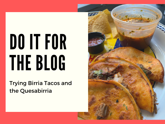 Do It for the Blog: Trying Birria Tacos and the Quesabirria