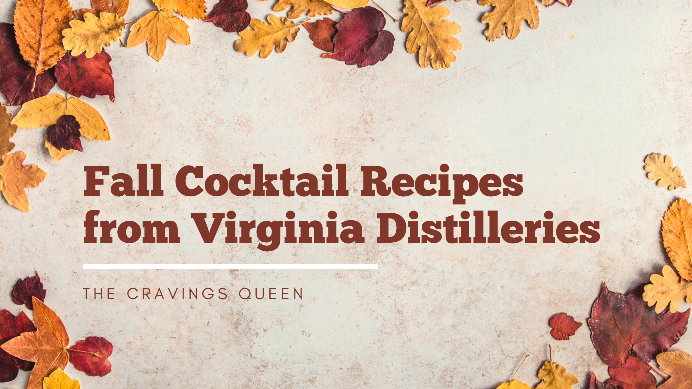 Fall Cocktail Recipes from Virginia Distilleries