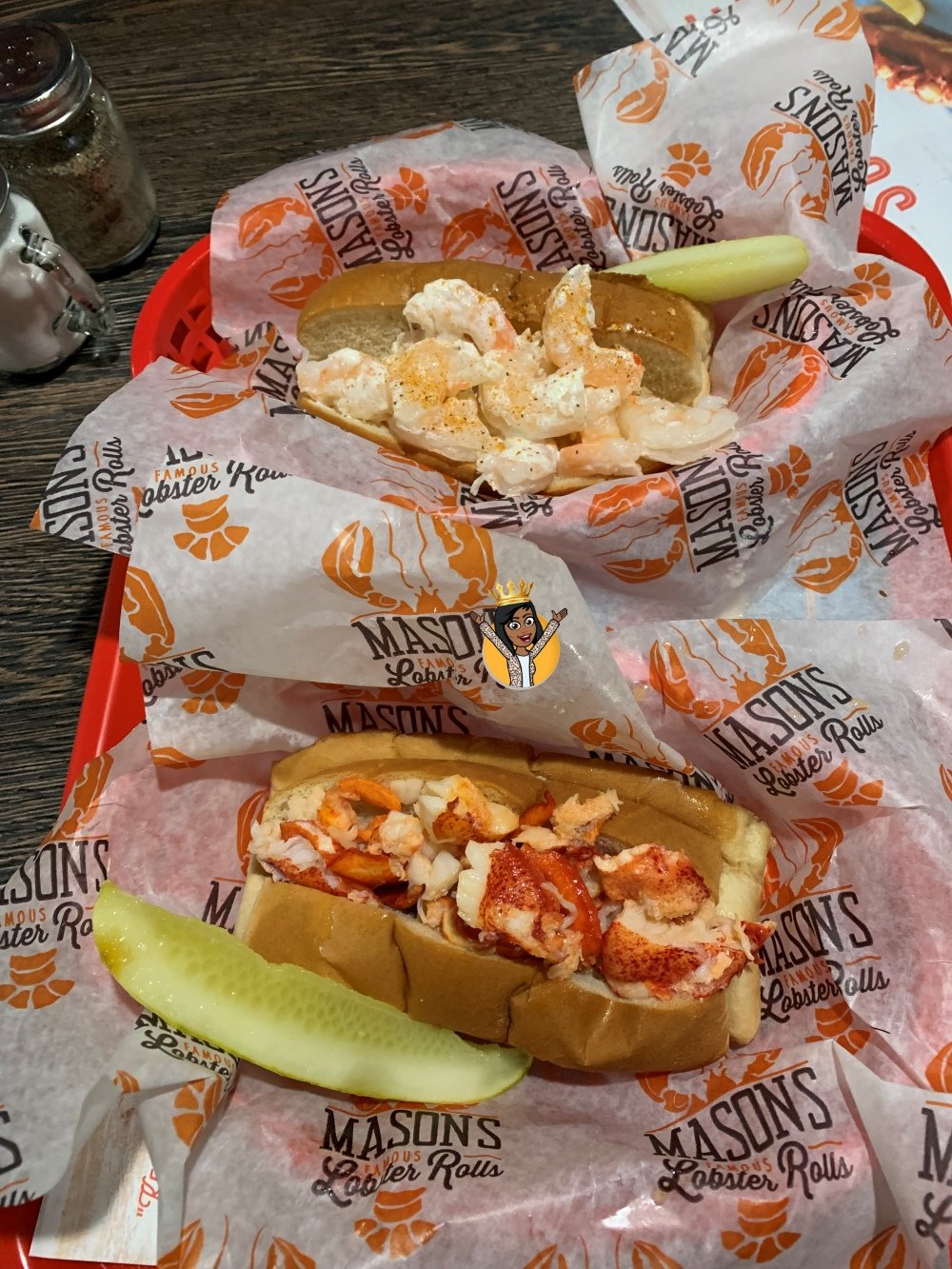 Shrimp Roll and Connecticut Roll