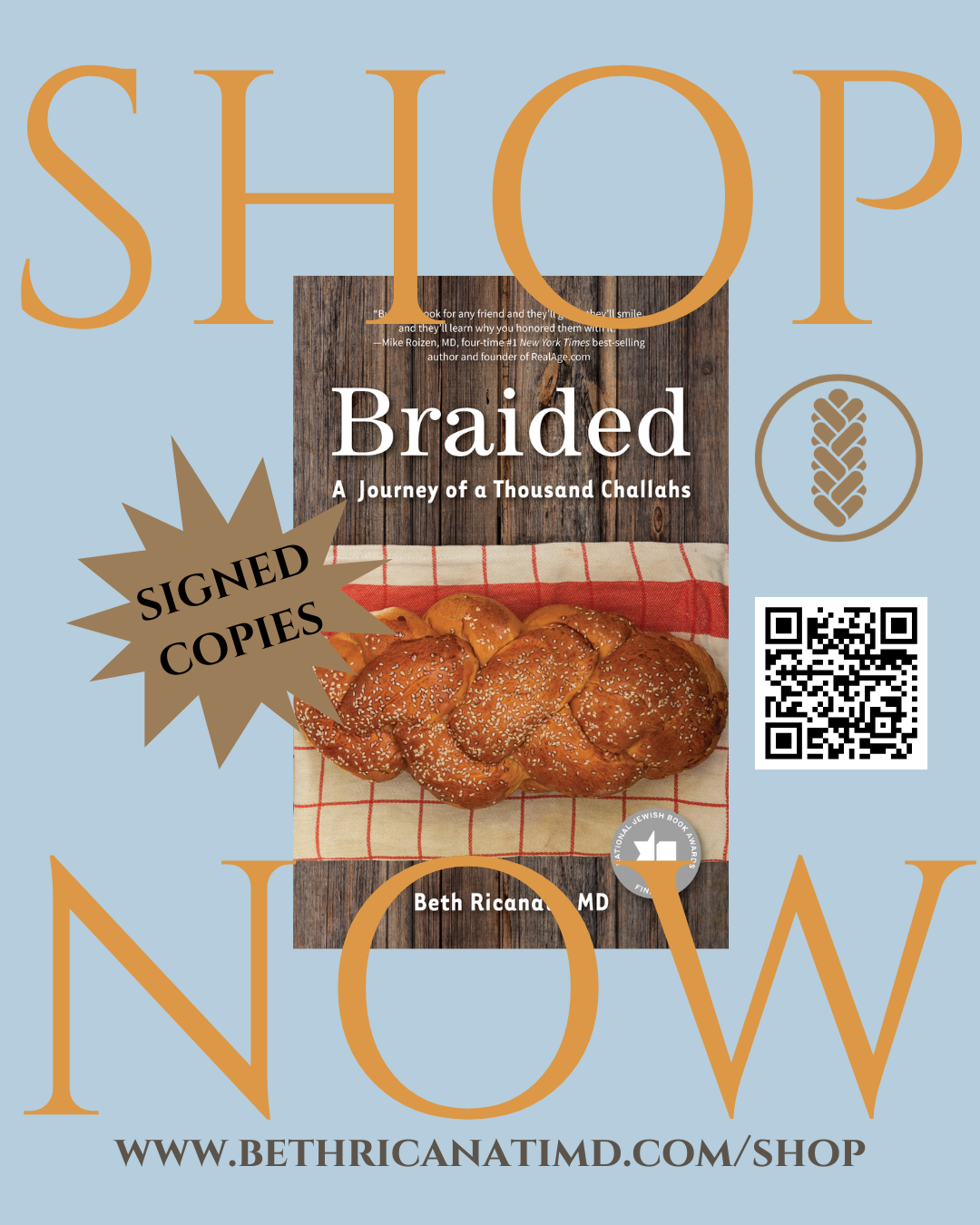 A signed copy of BRAIDED!