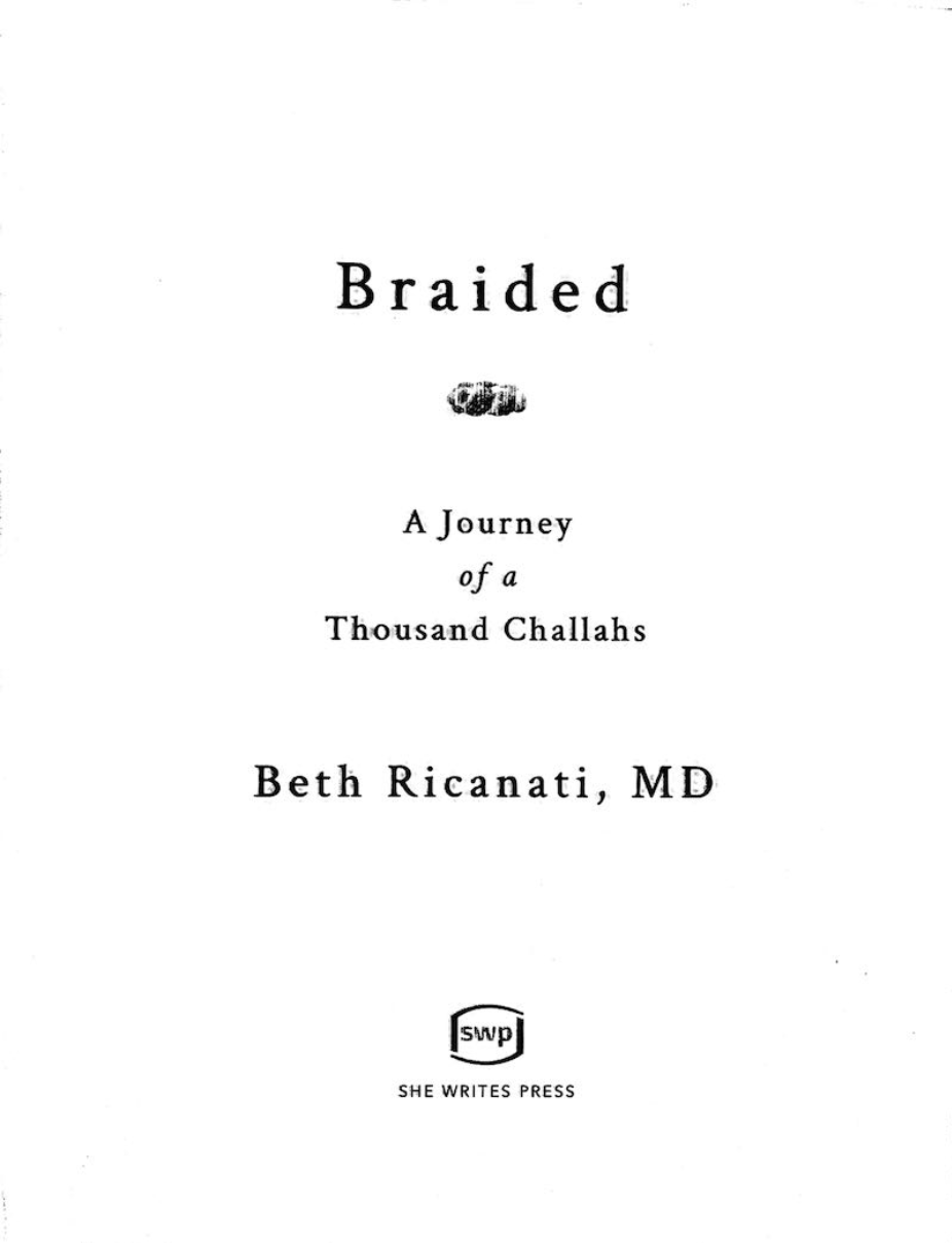 Title Page of Braided: A Journey of a Thousand Challahs
