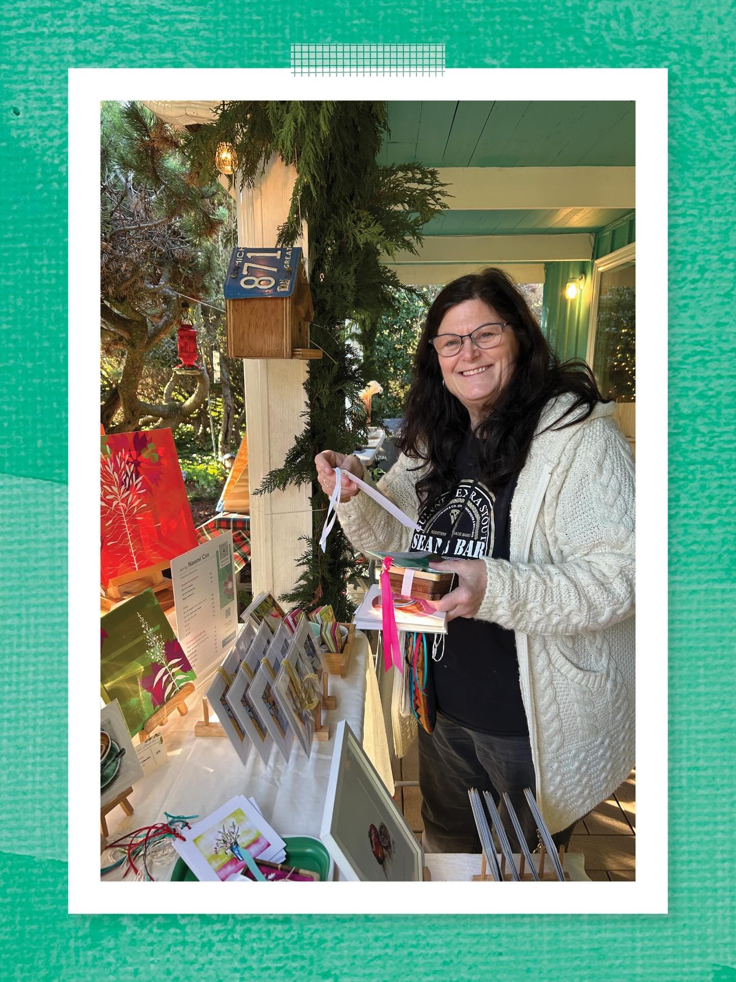 Beautiful day yesterday for the holiday market! Thank you to all the friends and family who came by, new people I met, and @the.woolly.rhino for hosting an event with so much warmth and welcome! 🎄

If you see any of my art you want and couldn&rsquo;