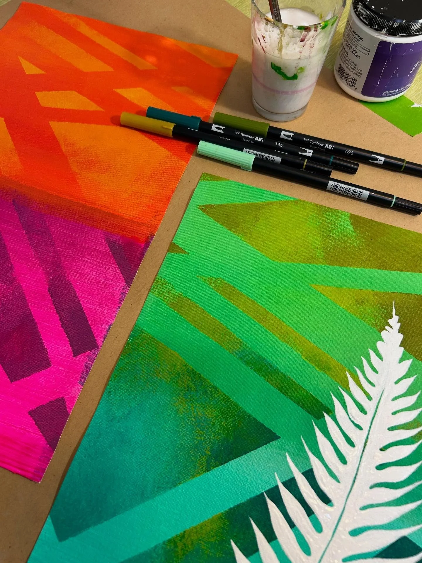 Still on this series and trying to get 2 more paintings done for another art market coming up next weekend&mdash;downtown Seattle at Pacific Place!

#brighthikesandlightwalks