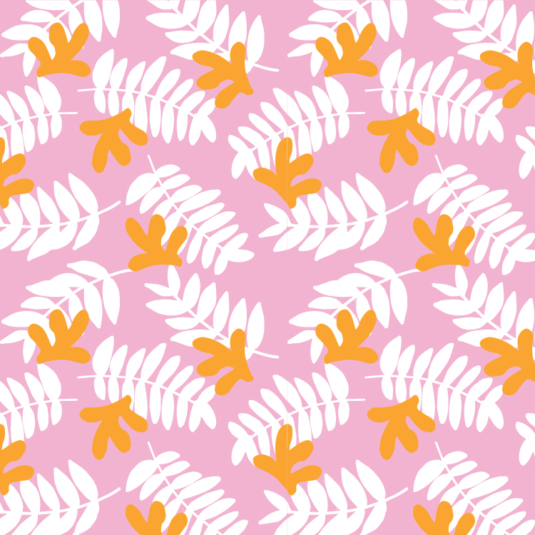 Soft Tropical II Hand-sketch, Manipulation in Illustrator