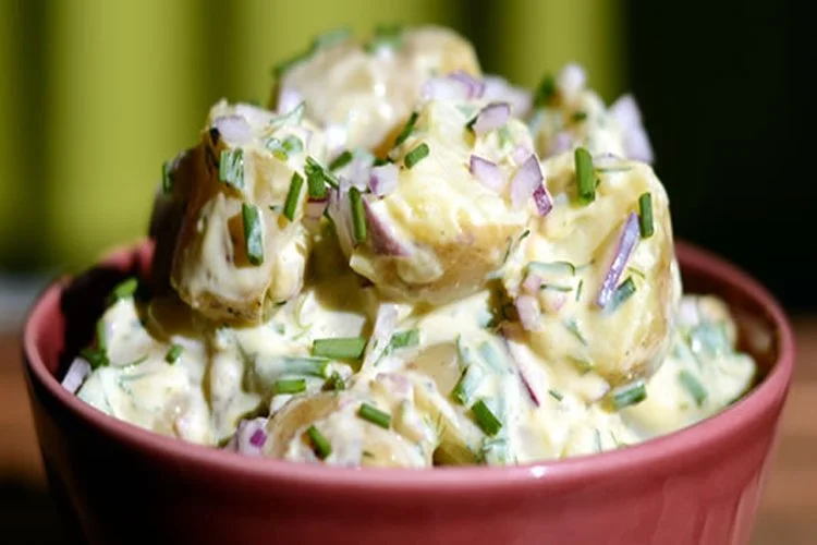Spring herb potato salad