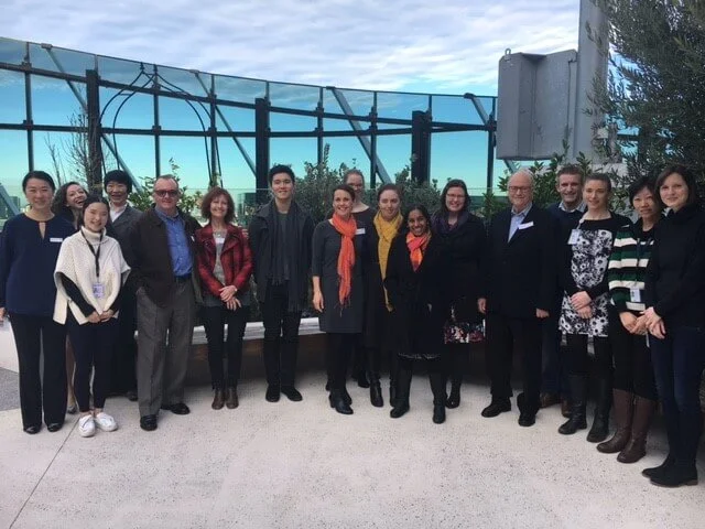 Cure Cancer Australia researchers and staff with Can Too Foundation and lab tour participants