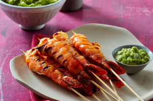 Lyndey Milan's CHURRASCO PRAWNS WITH AJI SAUCE
