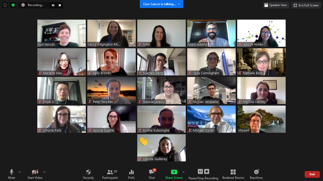 Our 2020 Virtual Research Symposium featuring Cure Cancer researchers and special guests