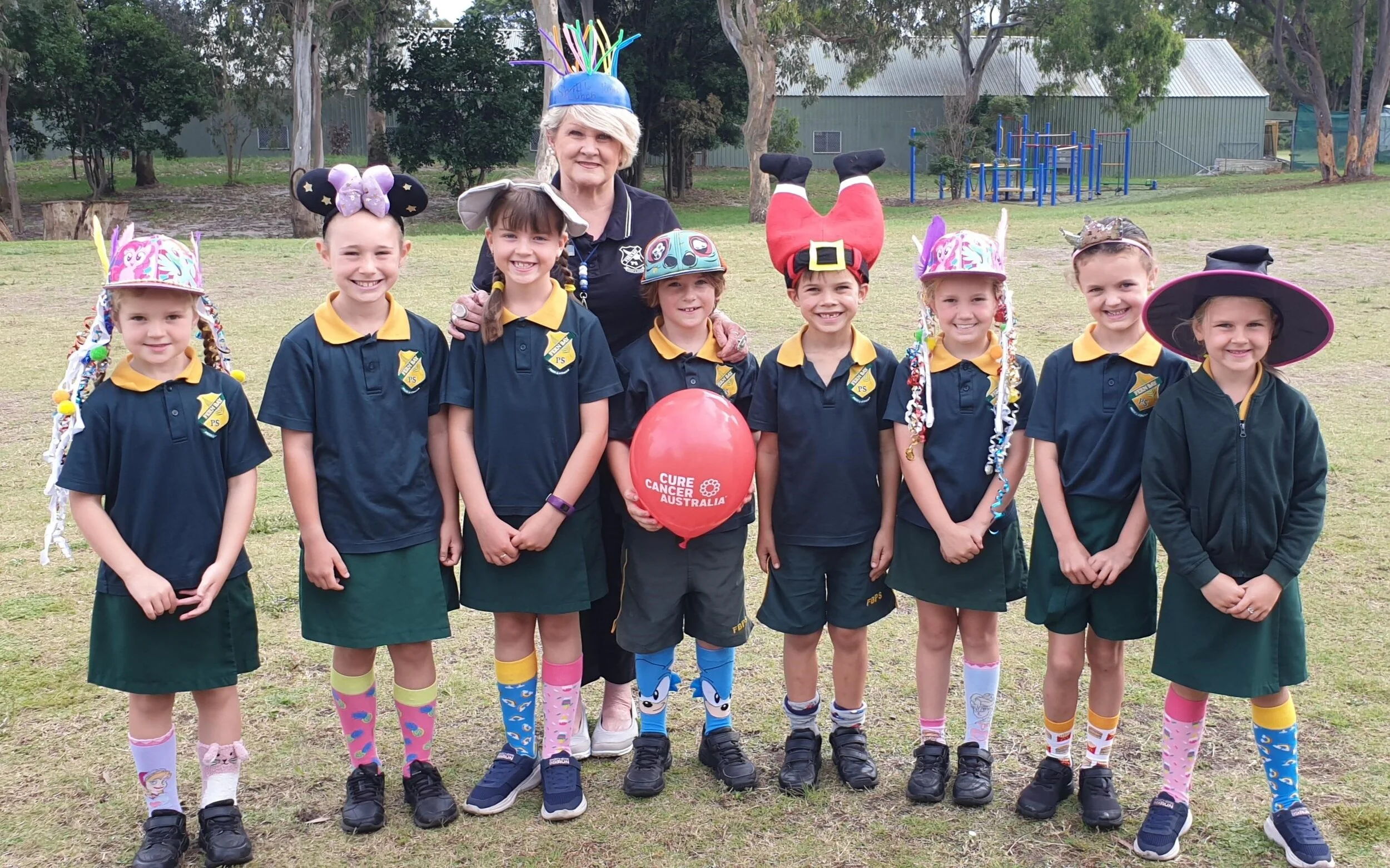 Hosting a Silly Sock &amp; Crazy Hair Day, the inspiring Fern Bay students fundraised $625 – enough to send 16 Buddy Boxes to children battling cancer in hospital.
