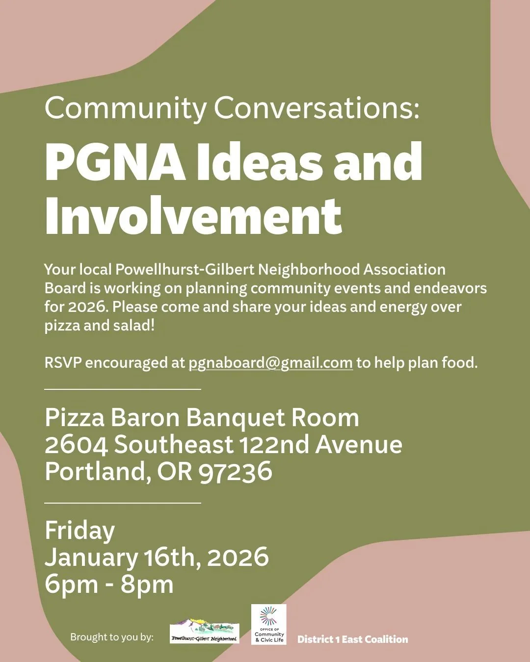 Community Conversation - Ideas &amp; Involvement