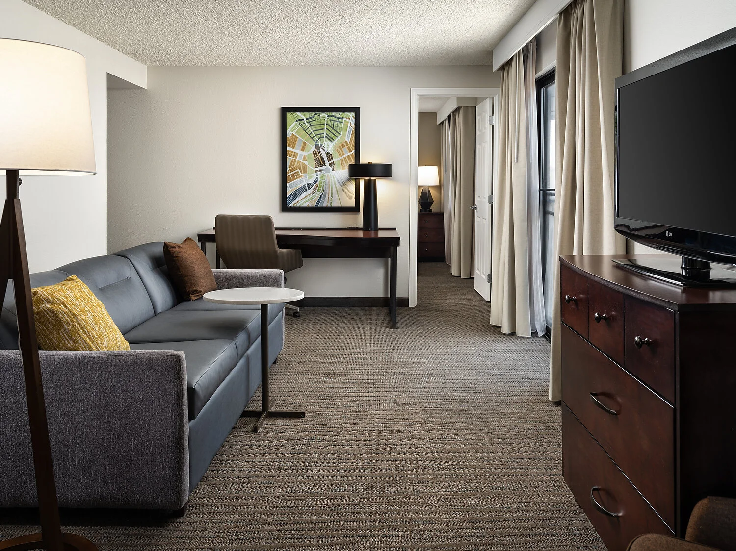 Residence Inn lynwood one bedroom suite.JPG