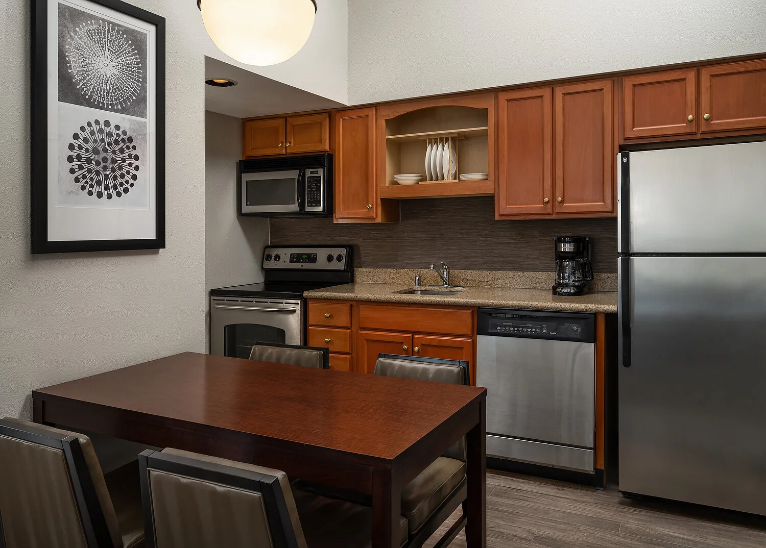 Residence Inn lynwood two bedroom suite kitchen 1303.JPG