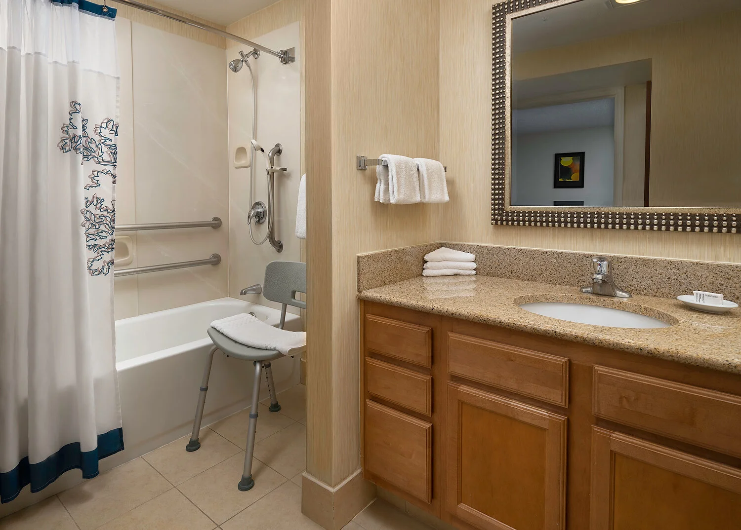 Residence Inn Tukwila ADA bathroom roll in.JPG