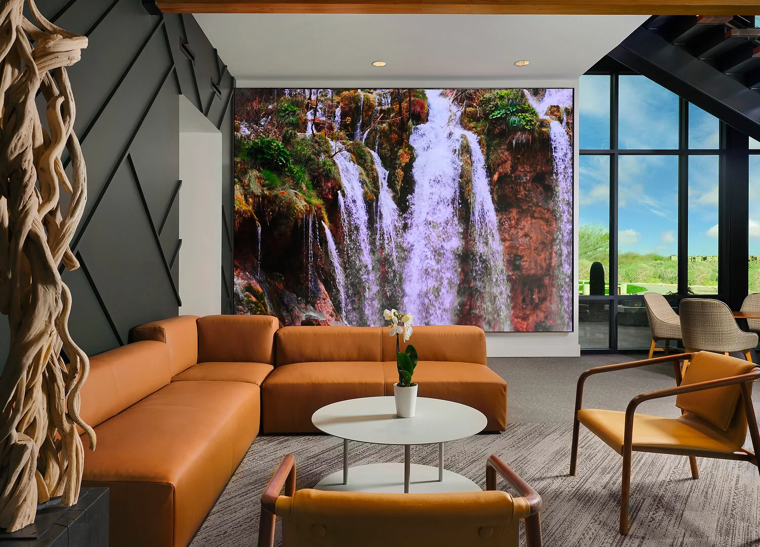 Canyon Villas lobby large screen.JPG