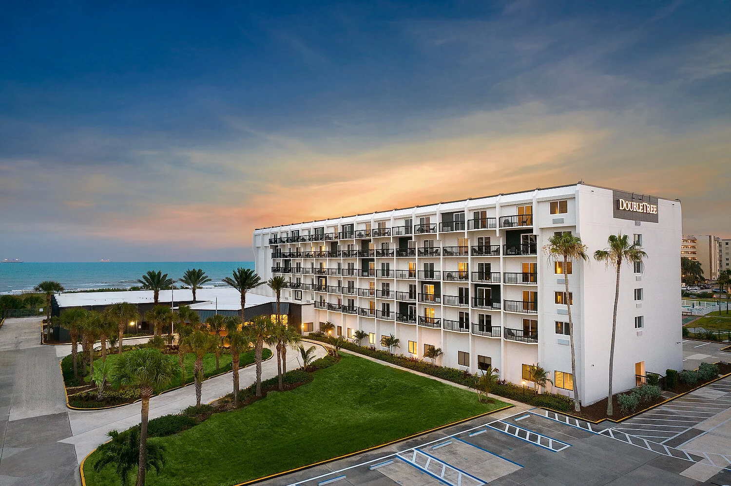 Cocoa Beach Doubletree dusk 12sAA.JPEG