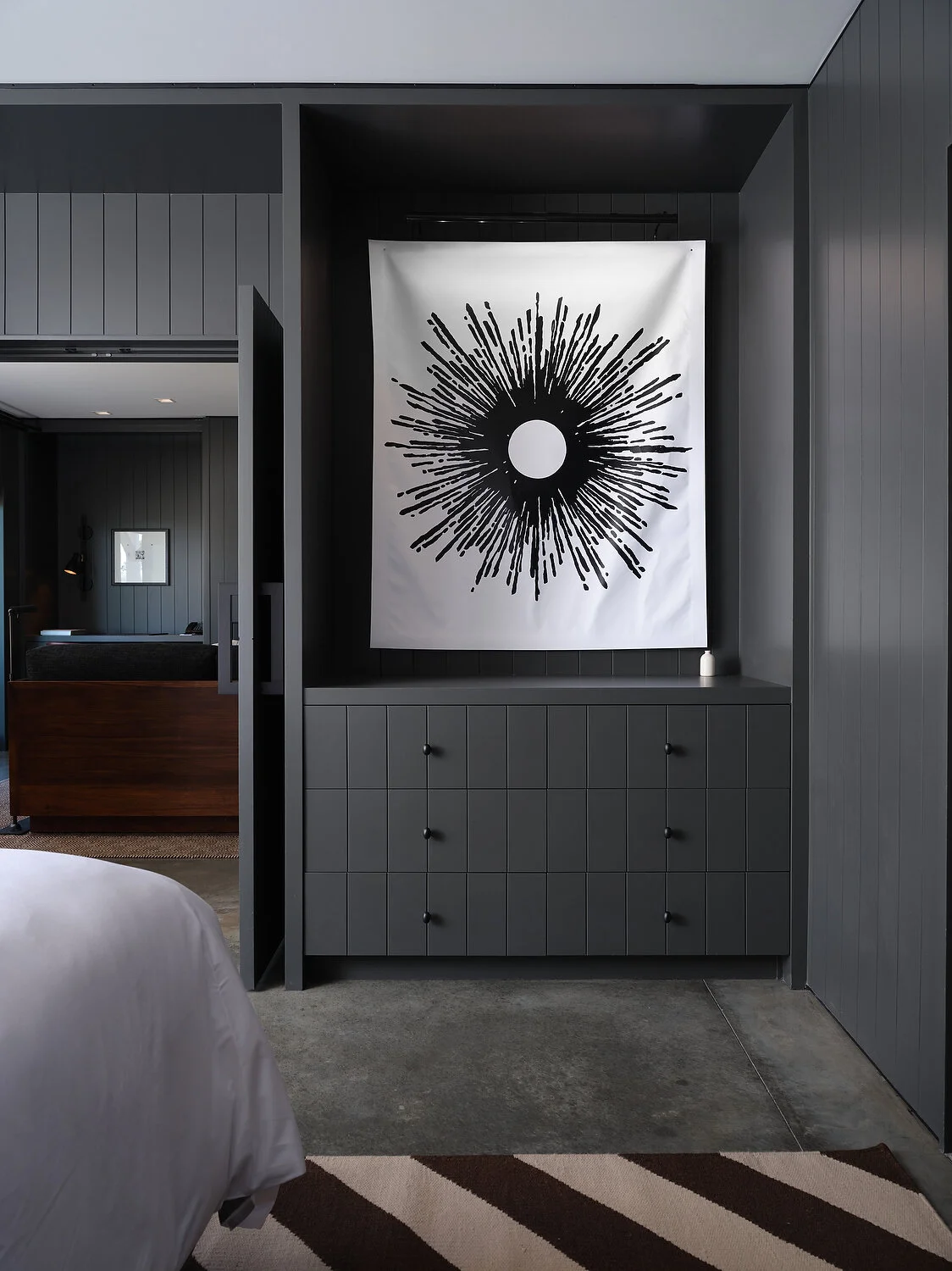 FS starburst white canvas art in guestroomA.JPG