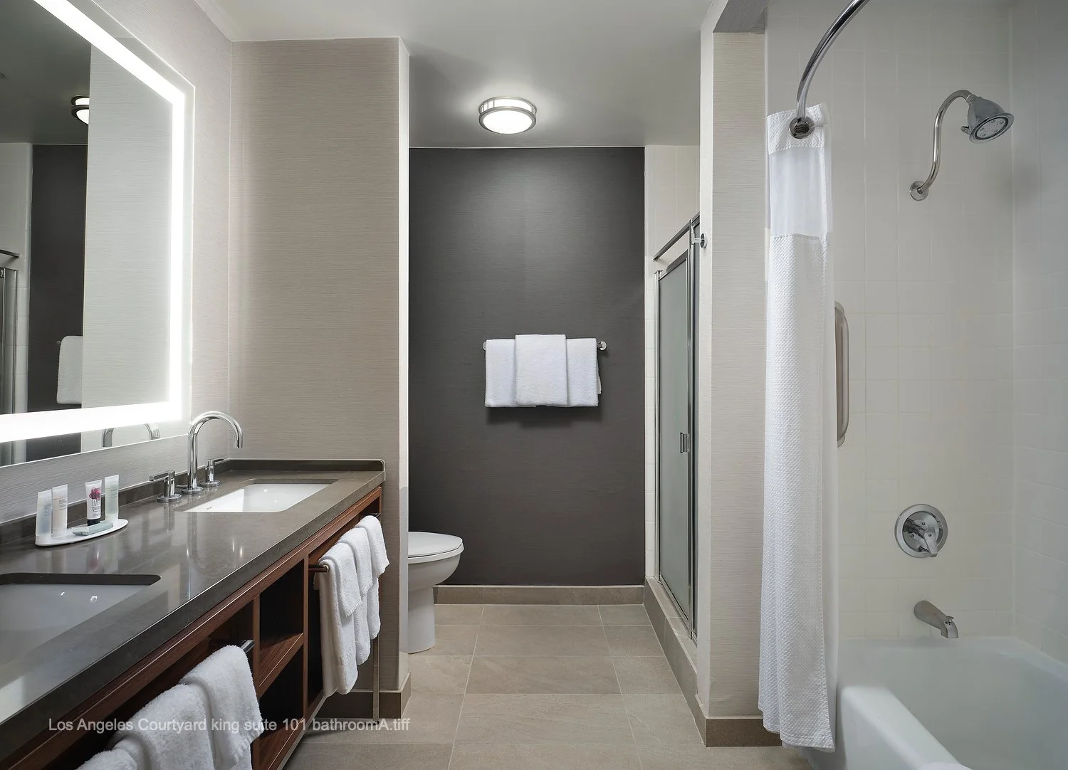 Los Angeles Courtyard king suite 101 bathroomA.JPEG