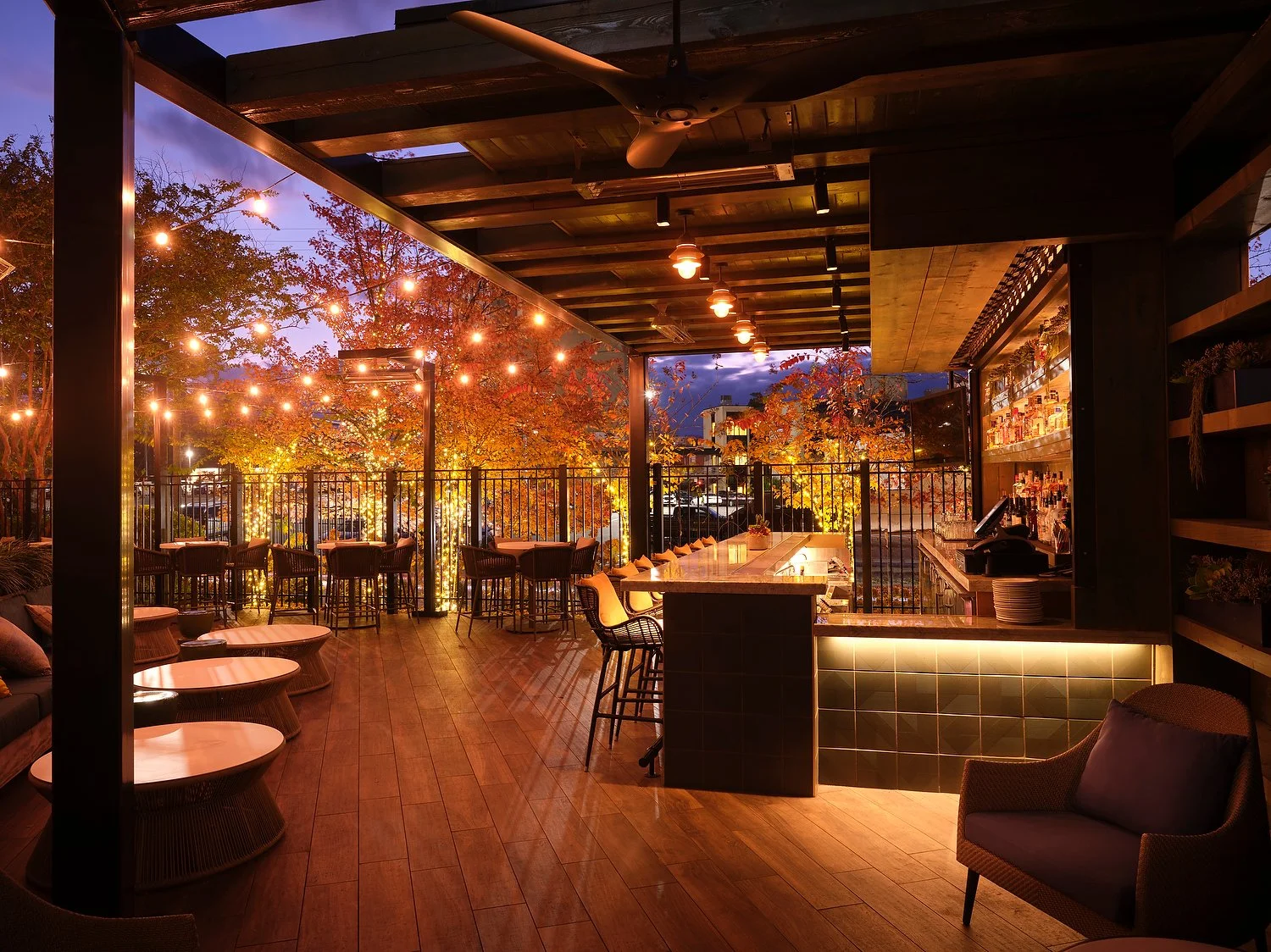 Nashville Marriott patio dusk.JPG