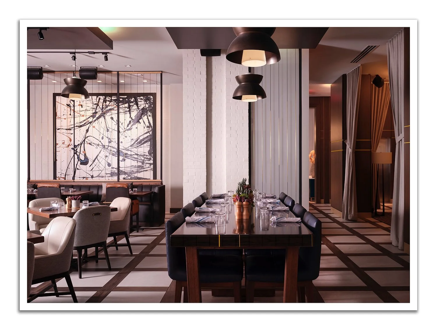 Nashville Marriott restaurant long table asaAwb.JPG