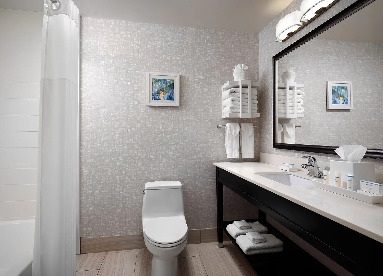 Hampton Inn Clinton room 318 double bathtub bathroom.JPEG