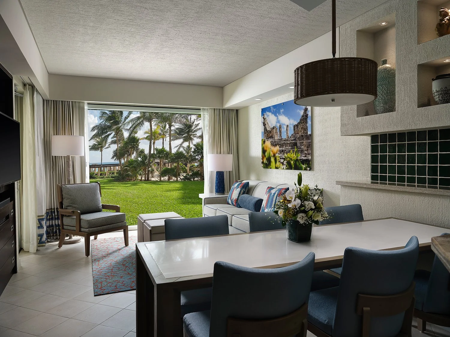 Cancun Lagunamar OBVI 811 1 bedroom villa living room.JPEG