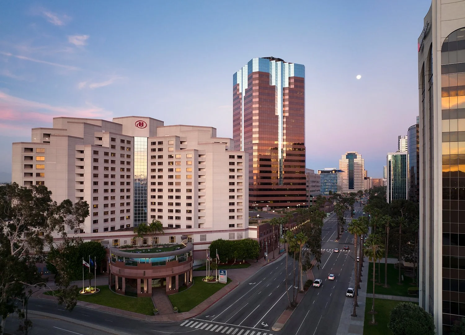 Long Beach Hilton dusk exterior 1430.JPEG