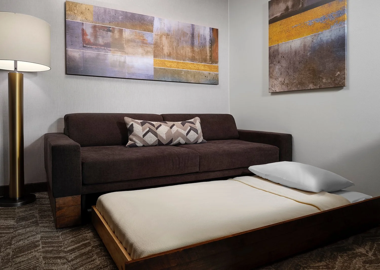 Mt. Lebanon SHS sofa bed pulled out.JPG