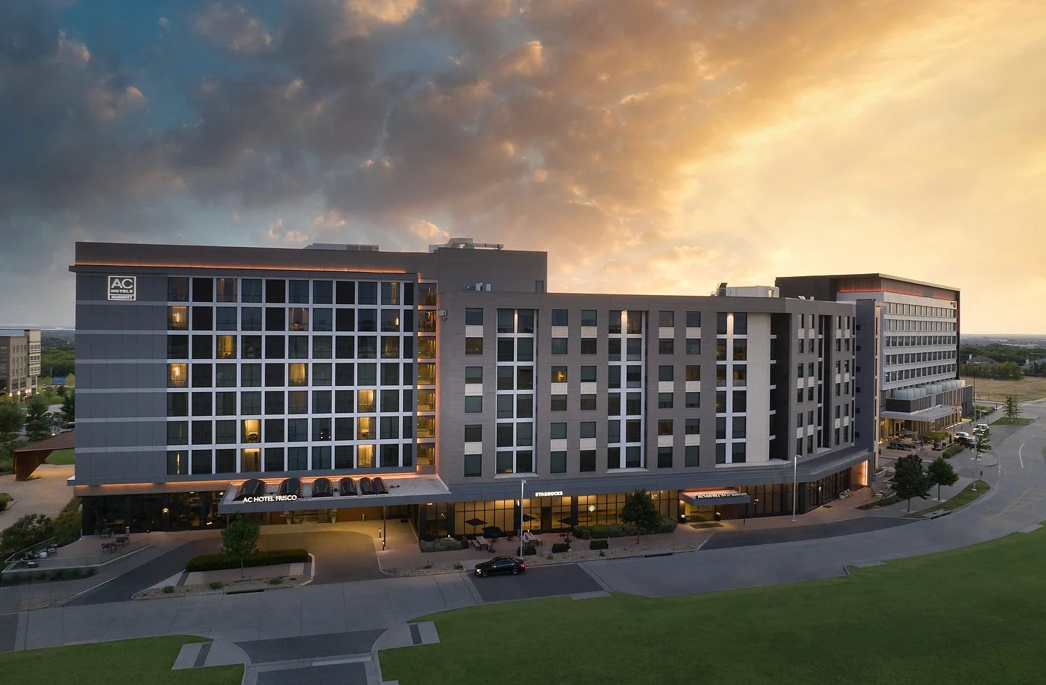 Dallas Frisco aerial of three hotels.JPEG