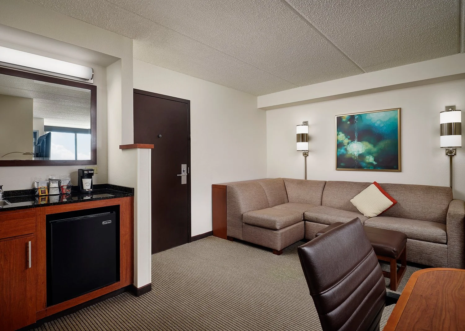 Dallas Plano Hyatt House room 613 living room.JPEG