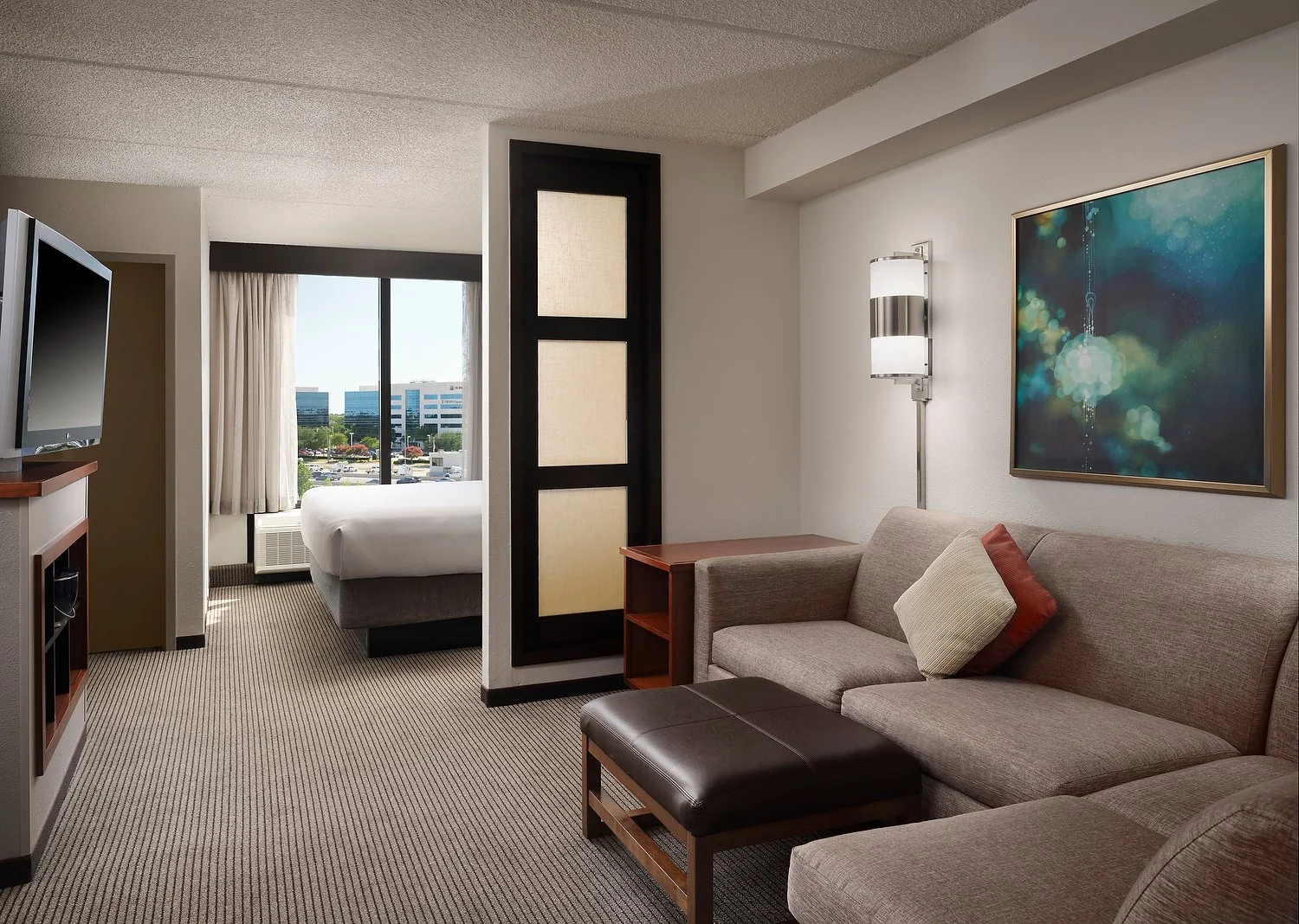 Dallas Plano Hyatt House room 623 high floor.JPEG