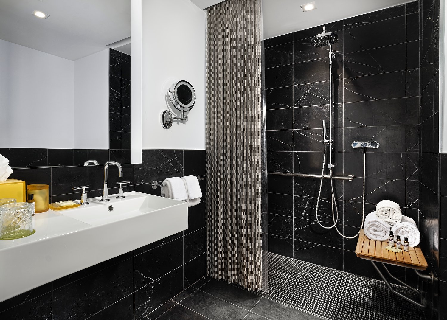 Hyatt Union Square Ada roll in bathroom.JPG