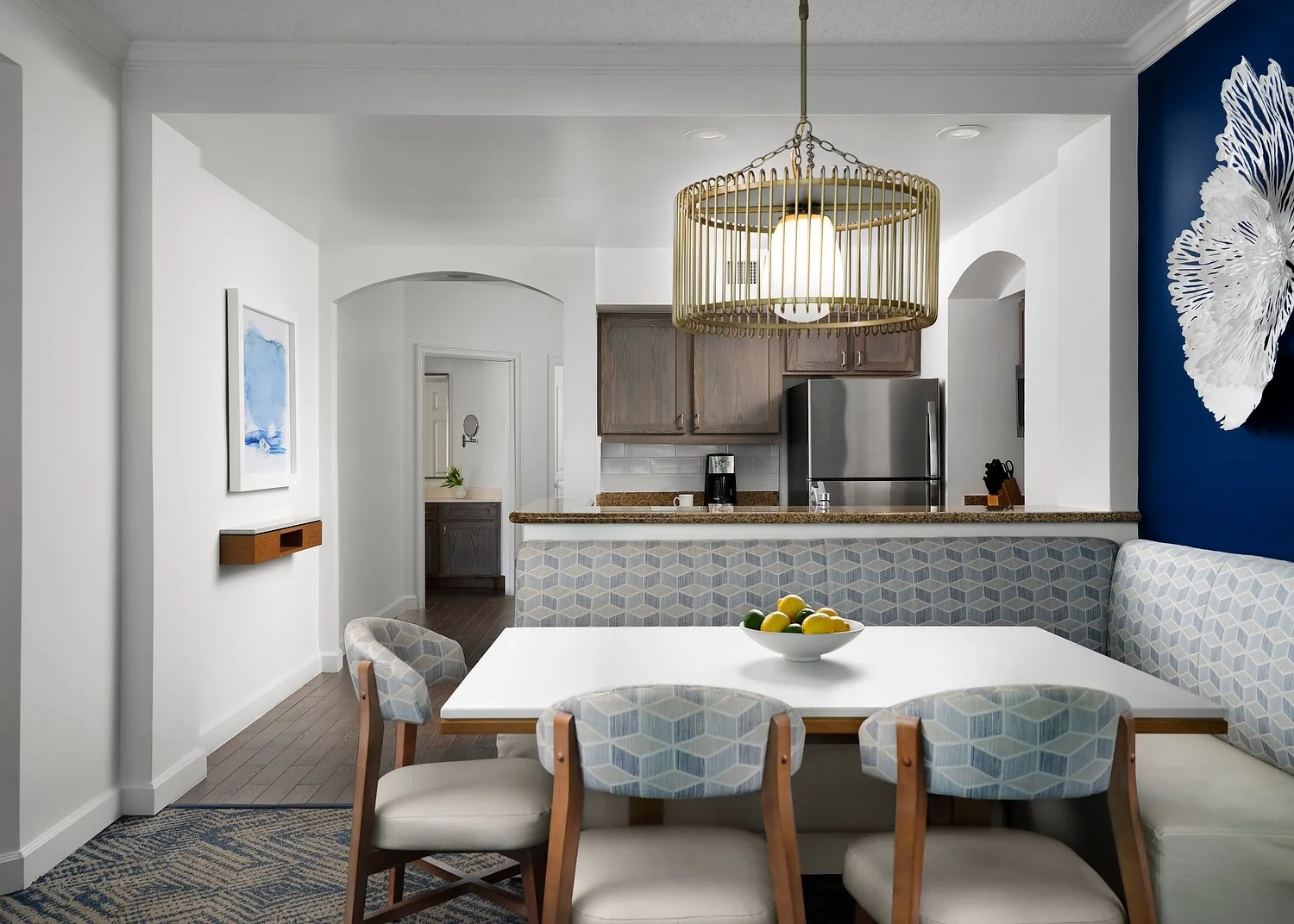 Oceane Point Marriott room ZZAO RM 8212 3 bedroom villa oceanfront kitchen dining reverse.JPEG