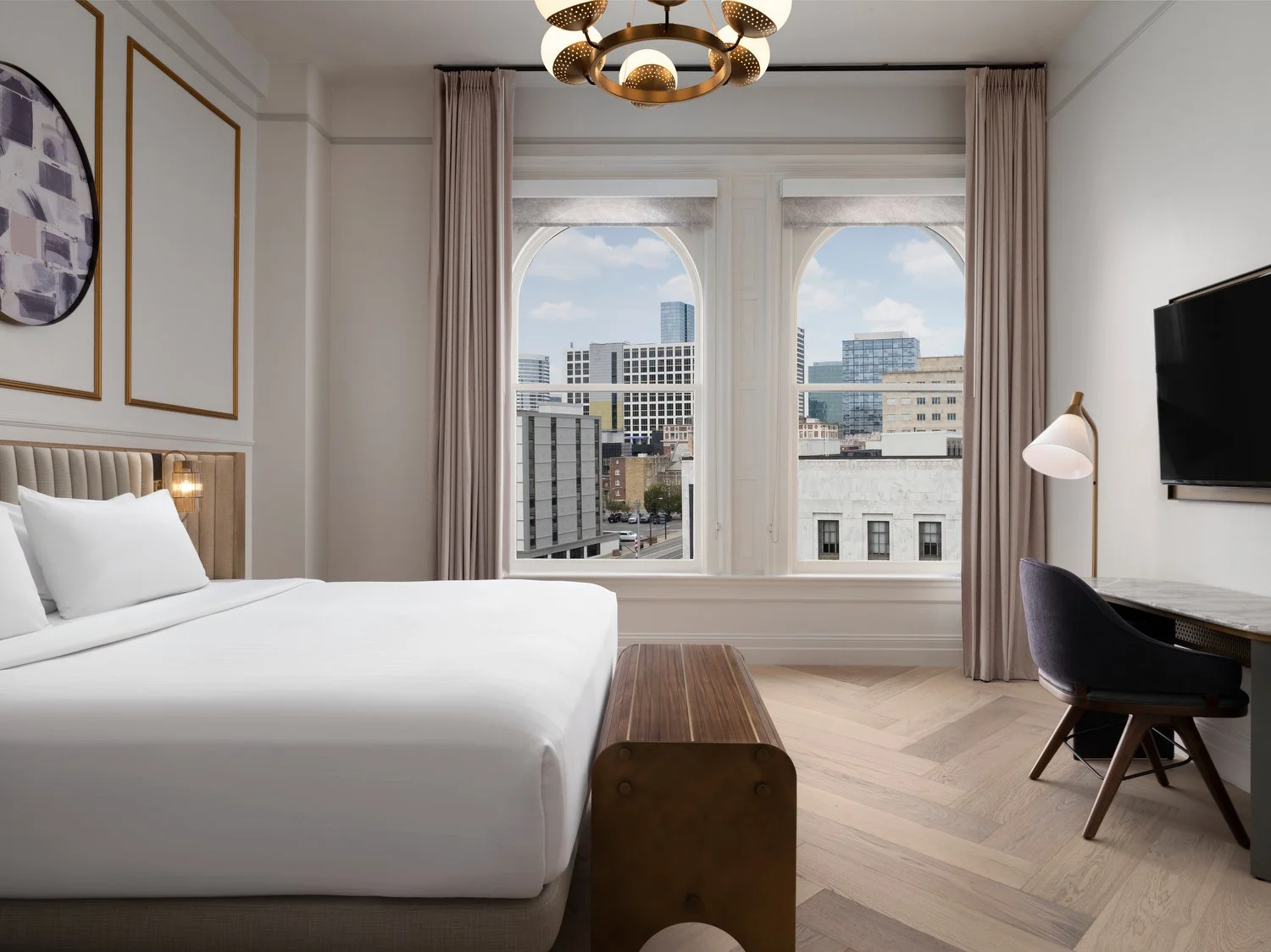 Nashville Union Station  room 608 suite bedroom sheers open.JPG