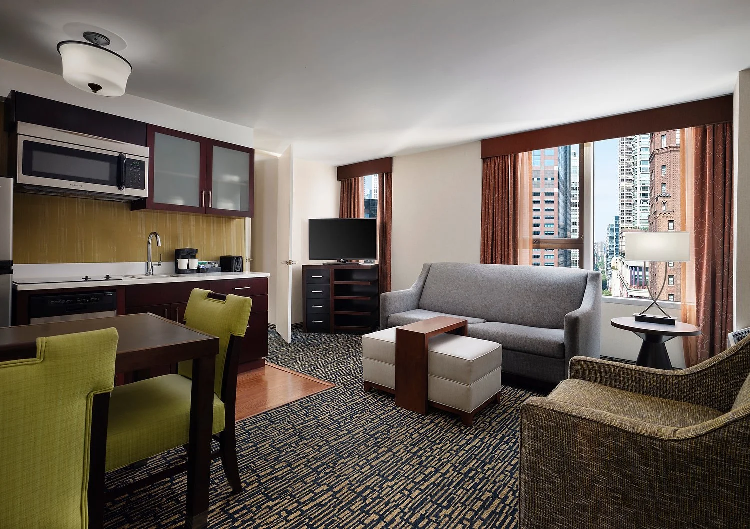 Chicago Homewood NKS room 2205 king 1 bedroom suite overview .JPG