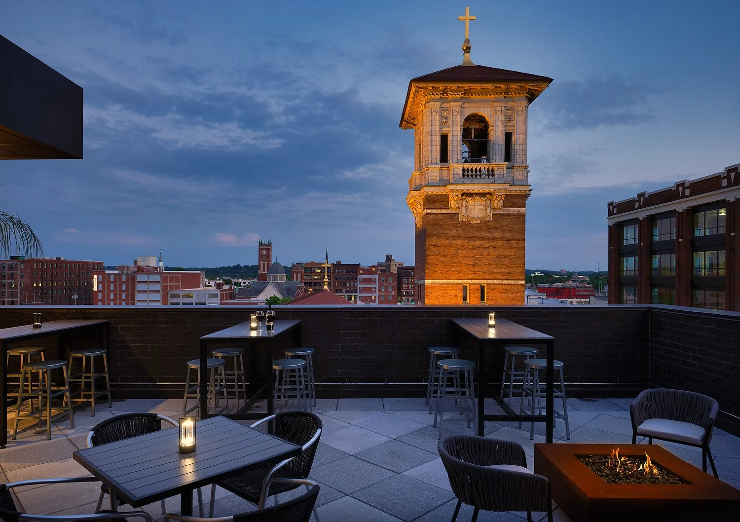 AC Hotel Dayton back patio dusk.JPEG