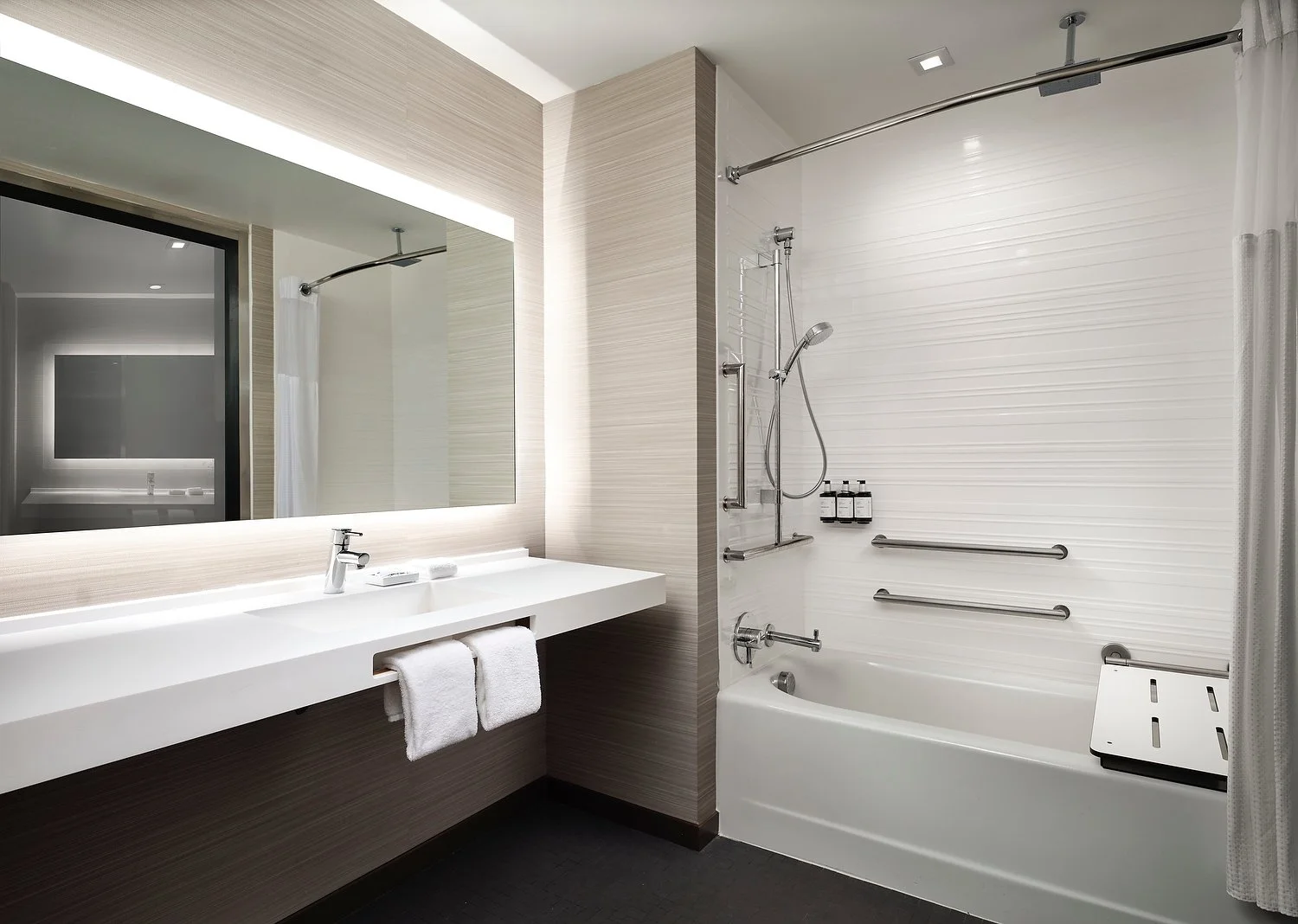 Phoenix AC Hotel room 708 double queen ADA bath.JPEG