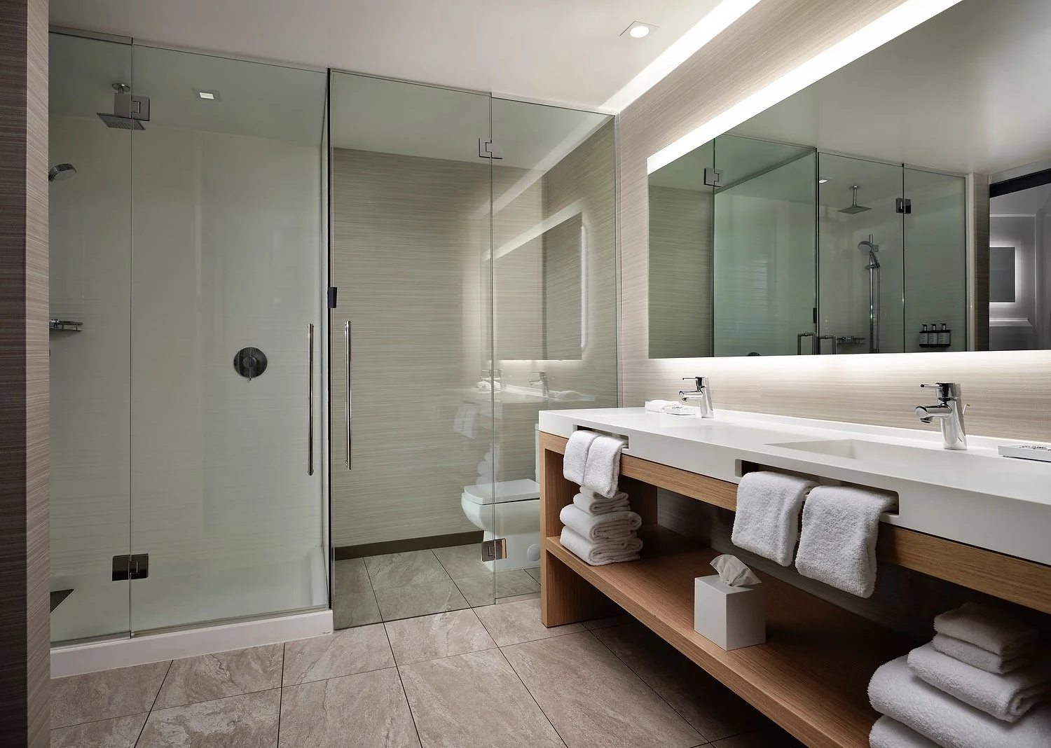 Phoenix AC Hotel room 1312 one bedroom suite bath.JPEG