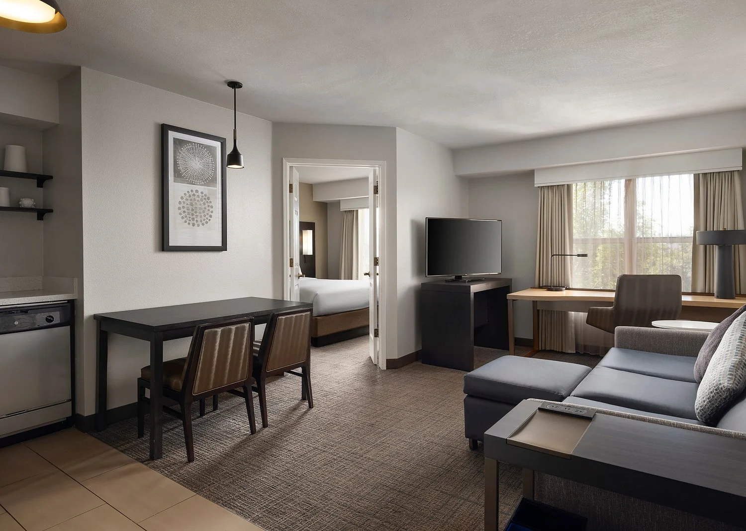 Stockton Residence Inn room 313 one bedroom suite.JPG