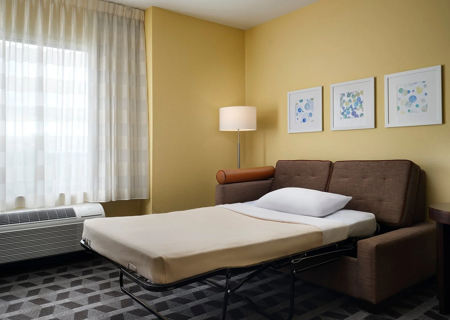 ANN ARBOR TPS room 430 1 bedroom suite sofa bedA.JPG