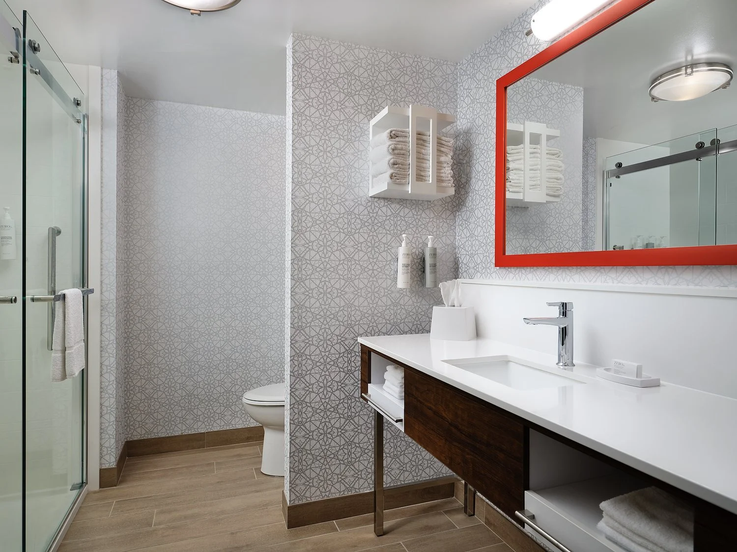 Troy Hampton Inn room 155 king suite bath  .JPG