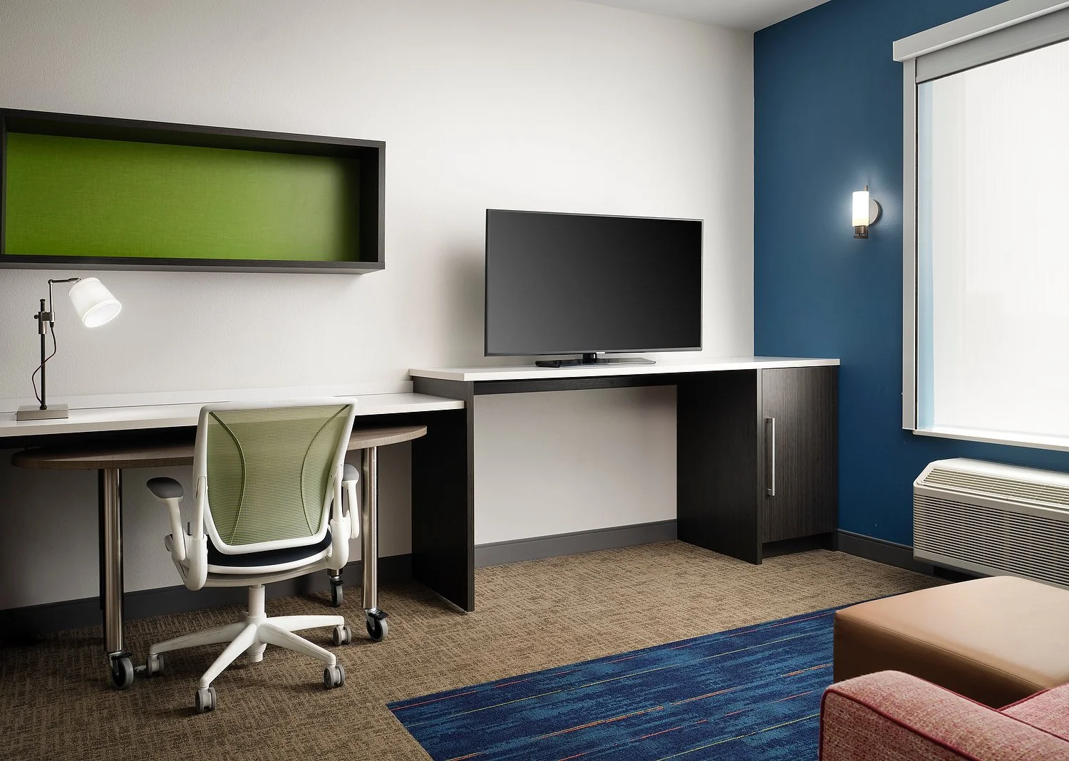 Troy Home2 room 403 1 bedroom 2 queen TV:area.JPG
