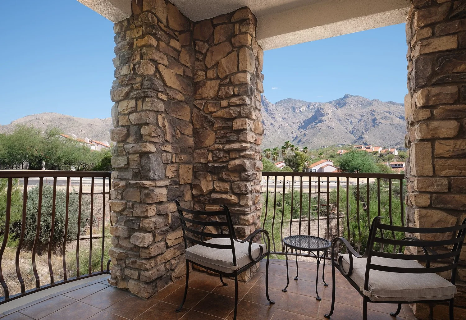 Embassy Suites room 313 King Mountain view balcony.JPG