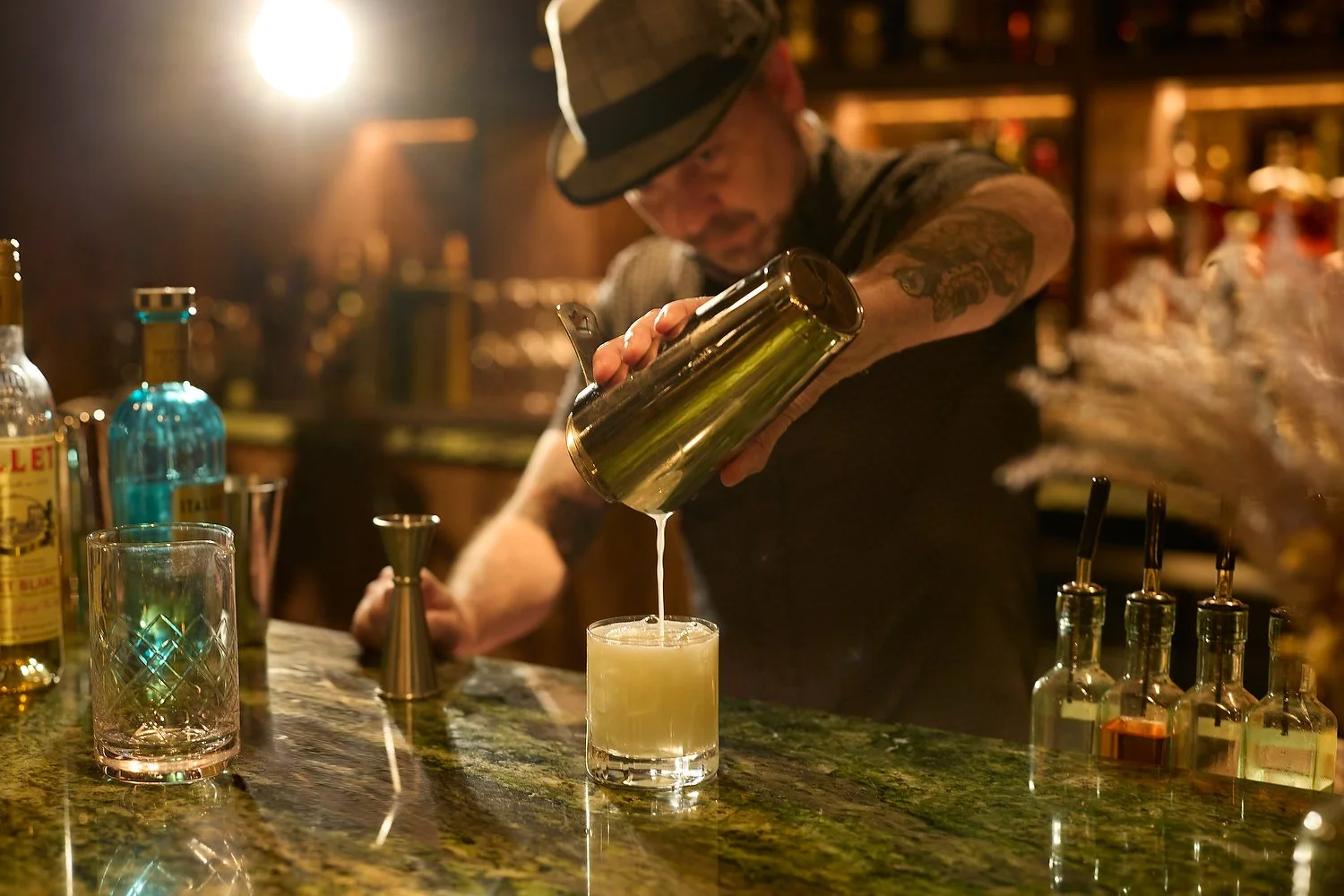 Breckenridge Alpenrock speakeasy bartender.JPG