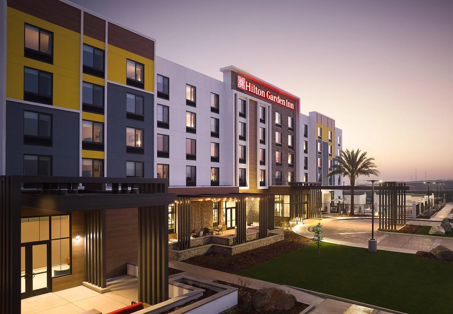 Merced HGI dusk exterior.JPG