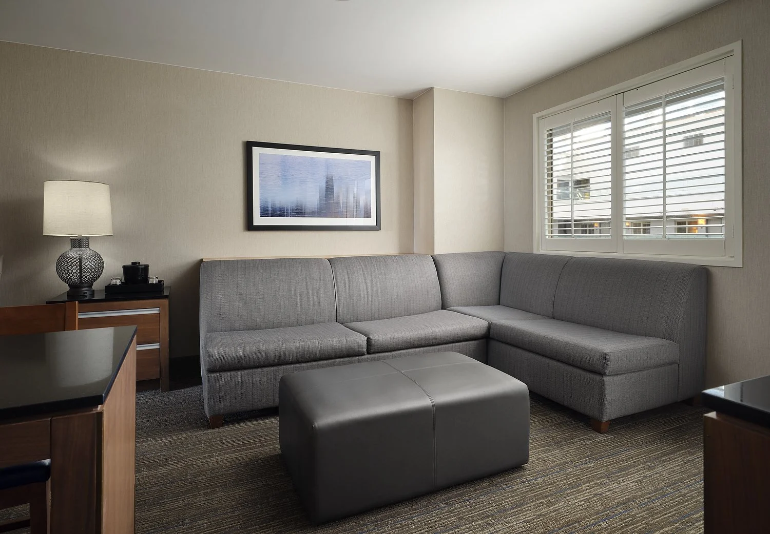 EMBASSY SUITES CHICAGO room 1707 double queen living room 2.JPG